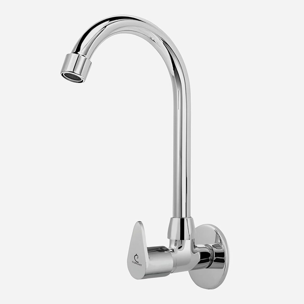 BATHBLISS Torrent Zinc Alloy Wall Mounted Kitchen Sink Tap |…