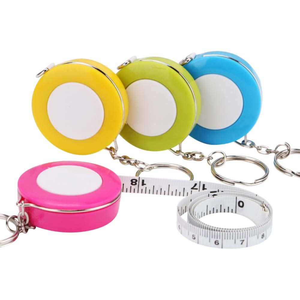 Boxania® 1pc Mini Retractable Tape Measure Keychain Ruler 1….