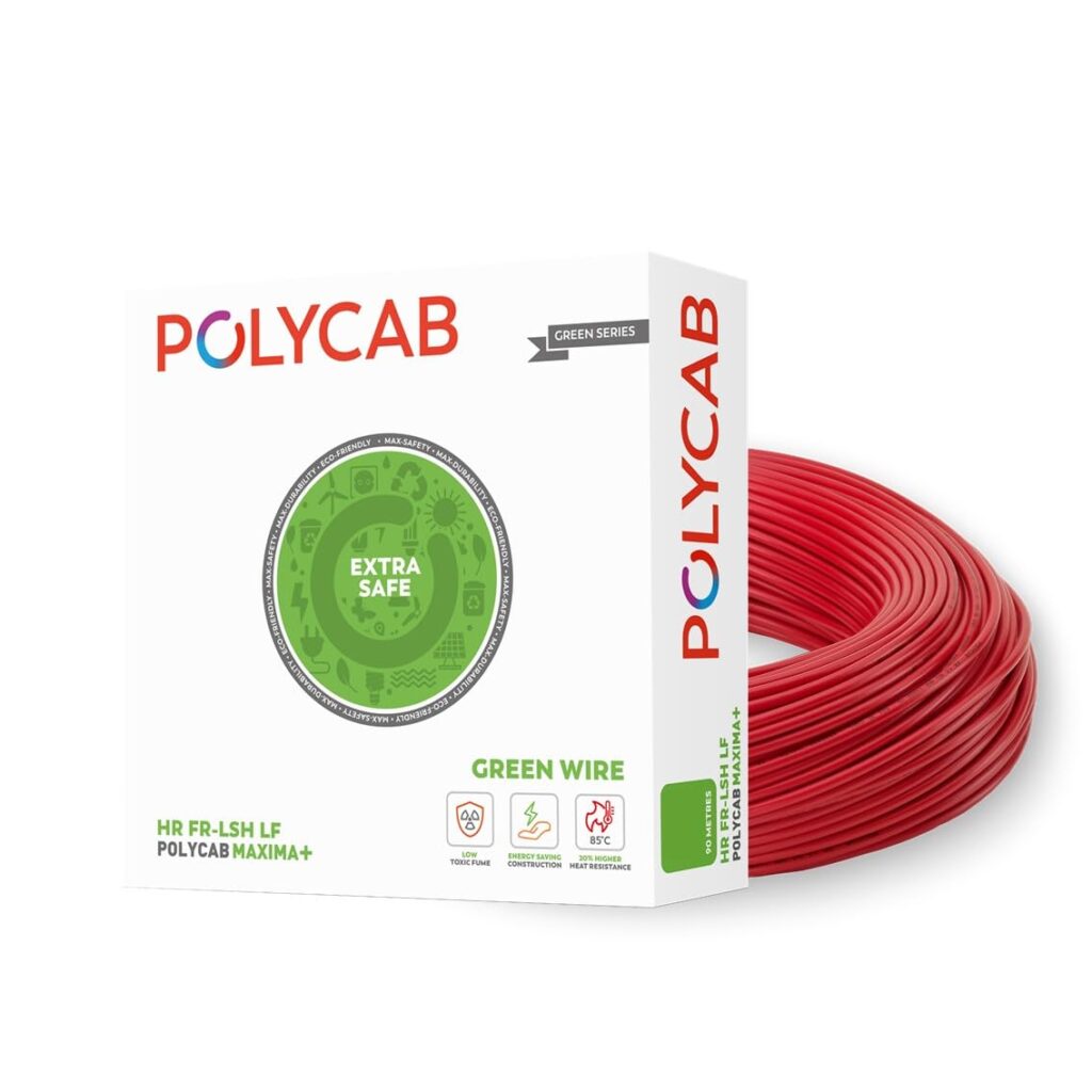 Polycab Maxima plus 90m, 4sqmm. •Heat Resistant •Eco Friendl…