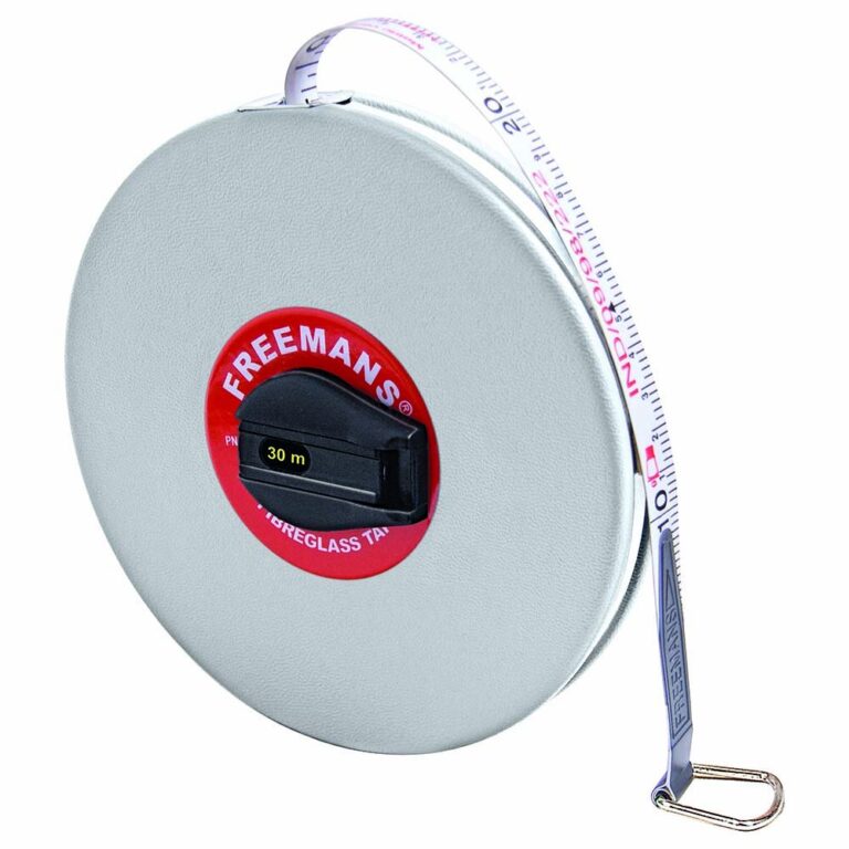 FREEMANS Leatherette 30m:13mm Fibreglass Measuring Tape – 30…