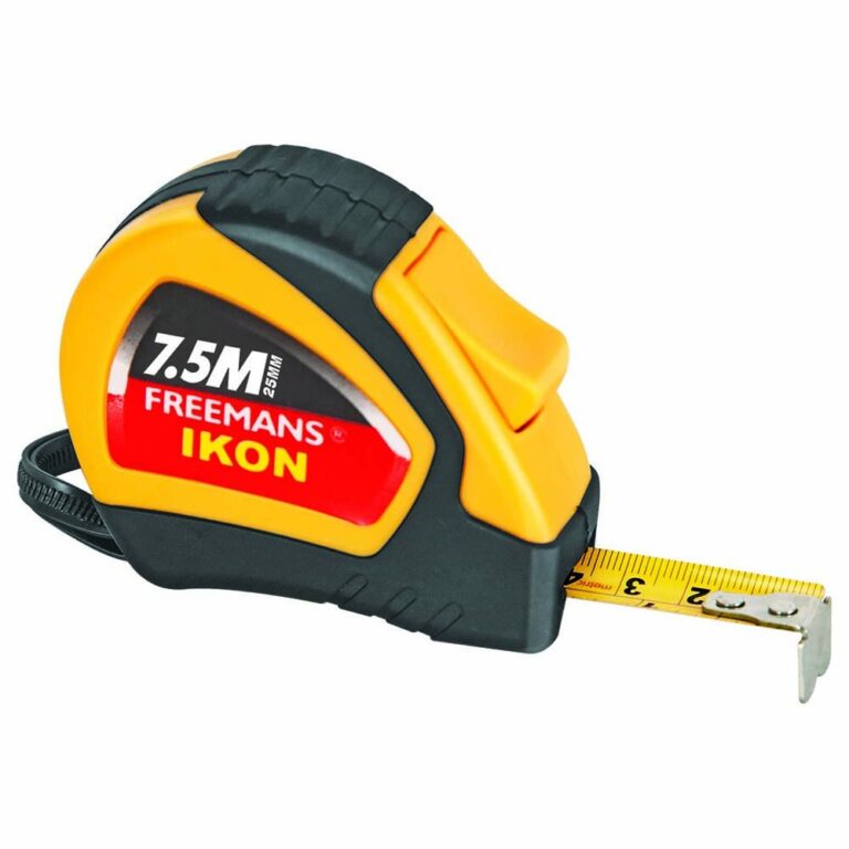 FREEMANS IKON 7.5m:25mm Steel Inchi Measuring Tape – 7.5m (Y…