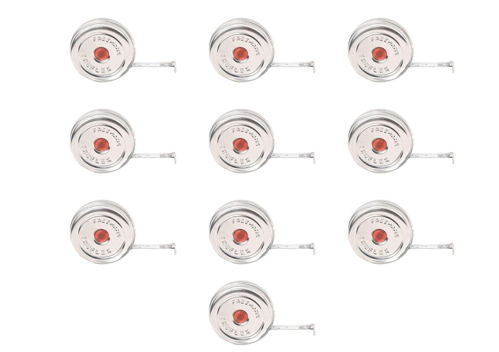 FREEMANS Truflex 2m:9.5mm Measuring Tapes (Set of 10 Pieces)