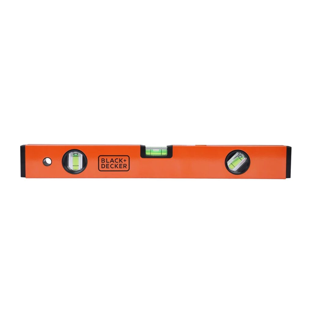 BLACK+DECKER BDHT43188 Aluminium Box Beam Level 40cm (Orange…