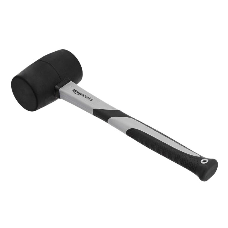 amazon basics Rubber Mallet with Shock-Absorbing Fibreglass …