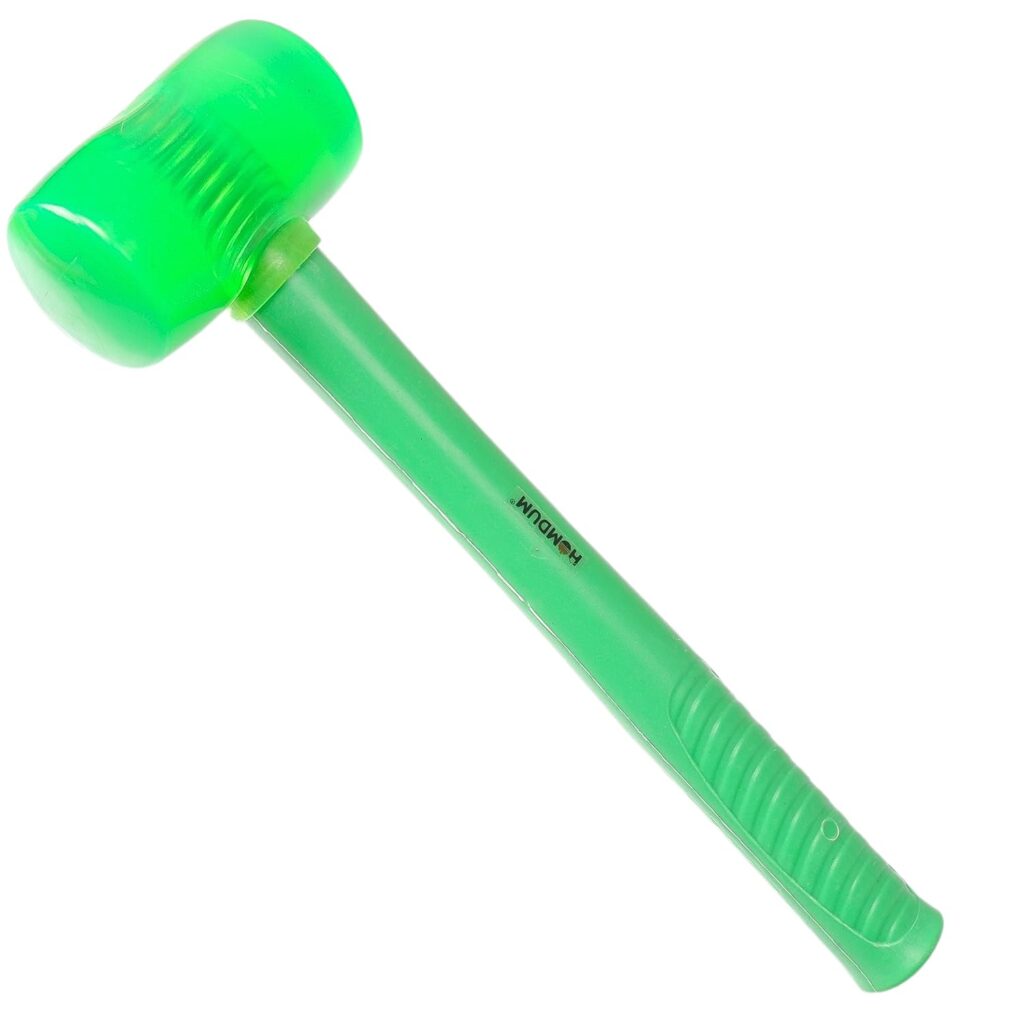 Homdum Rubber Mallet Hammer with Rubber Round Head and Non-S…