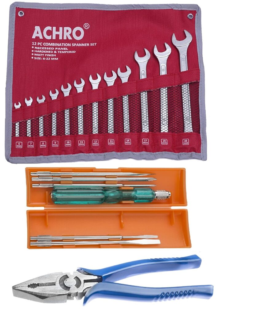 ACHRO 919 Universal Tool Kit Set (6 Pcs Screwdriver Set & 12…