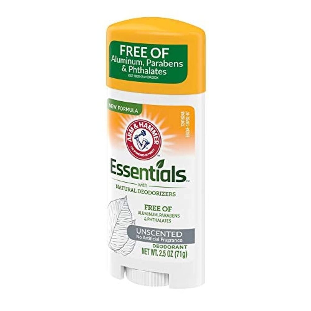 Arm & Hammer Essentials Natural Deodorant, Unscented 2.5oz (…